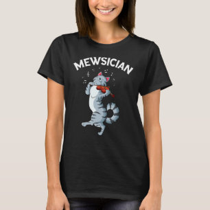 Musikinstrument für Mewsician Fiddle Cat T-Shirt