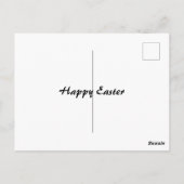 Musikinstrument für Vintage Osterbände Postkarte (Rückseite)