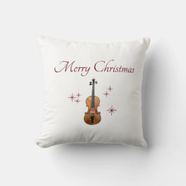 Musikinstrument Geige Weihnachtsschneeflocken Kissen