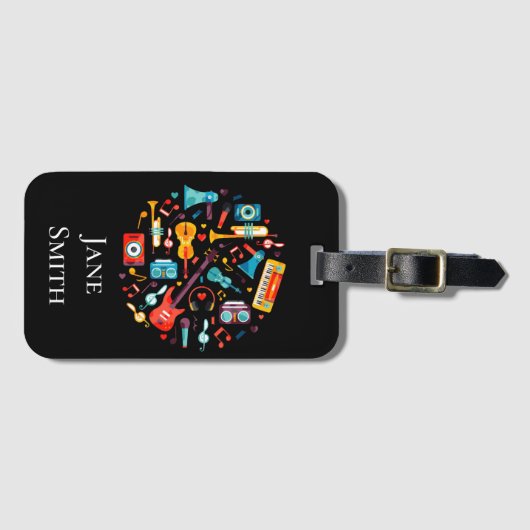 Musikinstrument Gepäckanhänger (Vorderseite (Horizontal))