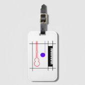 Musikinstrument Gepäckanhänger (Vorderseite Vertikal)