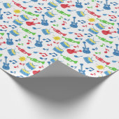 Musikinstrument geschenkpapier (Ecke)