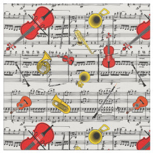 Musikinstrument-Gewebe Stoff