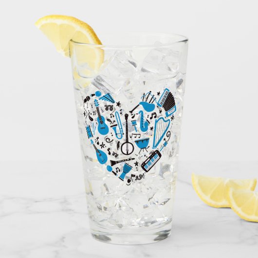 Musikinstrument Glas (Vorderseite Ice)