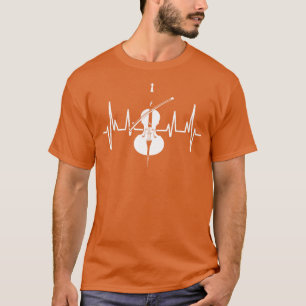 Musikinstrument Heartbeat Cello T-Shirt