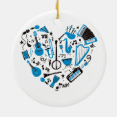Musikinstrument Keramik Ornament (Hinten)