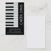 Musikinstrument - Klavier Visitenkarte (Vorne/Hinten)