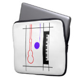 Musikinstrument Laptopschutzhülle (Vorderseite Links)
