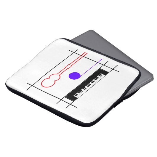 Musikinstrument Laptopschutzhülle (Vorne Oben)