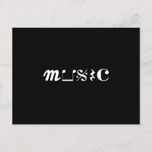 Musikinstrument Musical Musical Musician Geschenk Postkarte