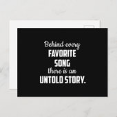 Musikinstrument Musical Musical Musician Sound Ges Postkarte (Vorne/Hinten)