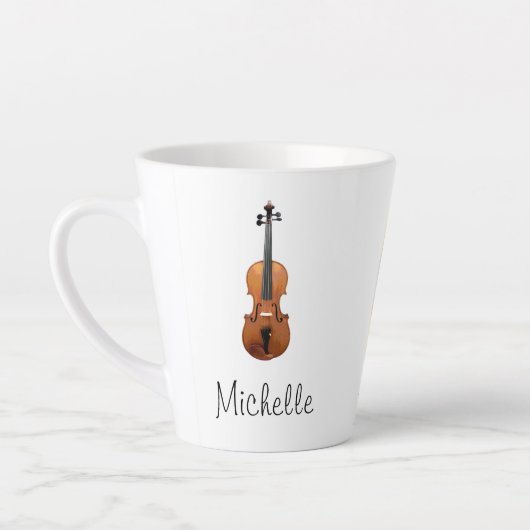 Musikinstrument Niedliche Geige Milchtasse (Links)