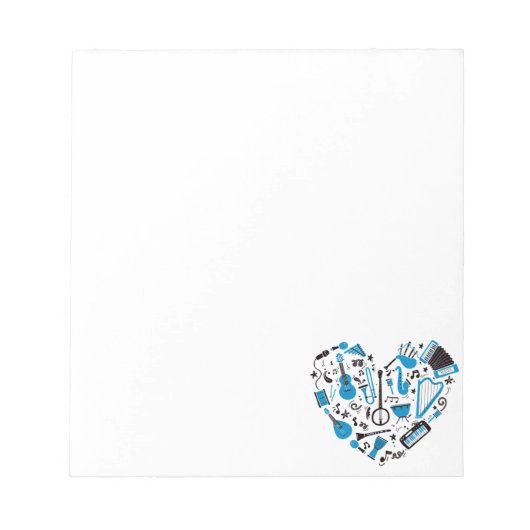 Musikinstrument Notizblock (Vorderseite)