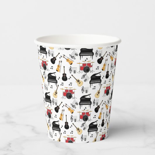 Musikinstrument Pappbecher (Rückseite)