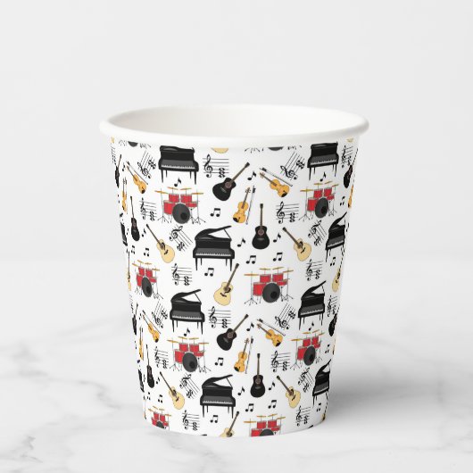 Musikinstrument Pappbecher (Vorderseite)
