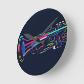 Musikinstrument Runde Wanduhr (Winkel)