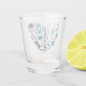 Musikinstrument Schnapsglas (Rückseite)