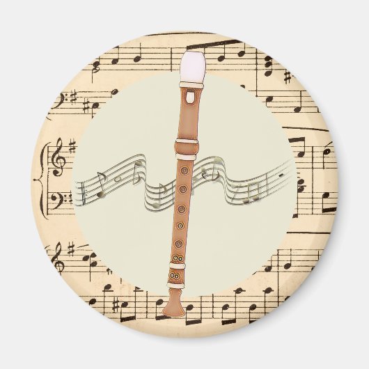Musikinstrument und Blatt-Musikmagazin Magnet (Vorne)