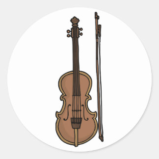 Musikinstrument Violin Doodle Stickers