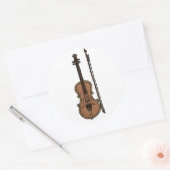 Musikinstrument Violin Doodle Stickers (Umschlag)