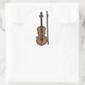 Musikinstrument Violin Doodle Stickers (Tasche)