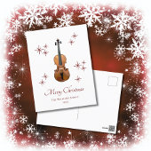 Musikinstrument Violin Niedlich Weihnachten