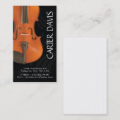 Musikinstrument - Violine Visitenkarte (Vorne/Hinten)