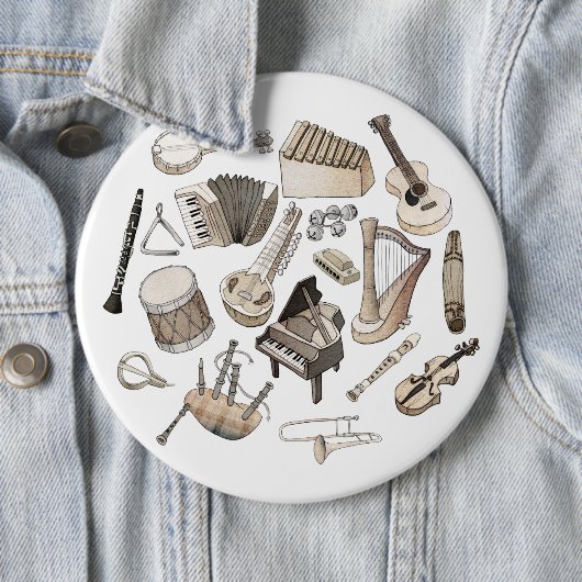 Musikinstrumente Button (Beispiel)