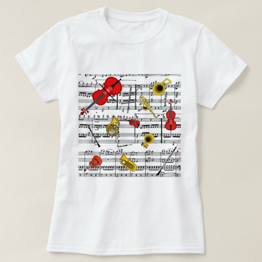 Musikinstrumente copy.pdf T-Shirt (Design vorne)