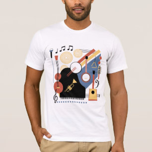 Musikinstrumente der Bauhaus-Band T-Shirt