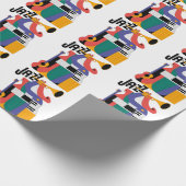 Musikinstrumente Design Geschenkpapier (Ecke)