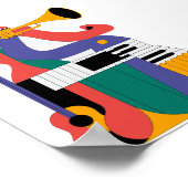 Musikinstrumente Design Poster (Ecke)