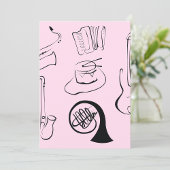 Musikinstrumente Einladung