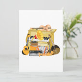 Musikinstrumente Einladung (Stehend Vorderseite)