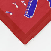 Musikinstrumente Fleecedecke (Ecke)