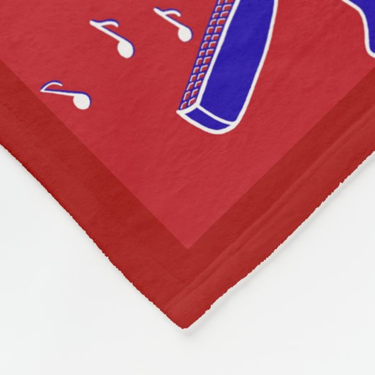 Musikinstrumente Fleecedecke (Ecke)