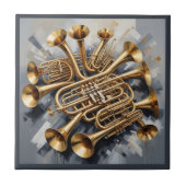 Musikinstrumente Fliese (Vorderseite)