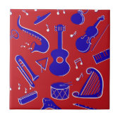 Musikinstrumente Fliese (Vorderseite)