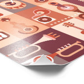 Musikinstrumente Fotodruck (Ecke)