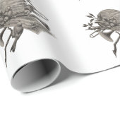 Musikinstrumente für Vintage Skizze Geschenkpapier (Rolleneckpunkt)