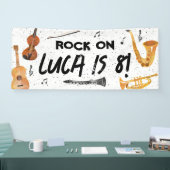 Musikinstrumente Geburtstagsparty-Dekoration Banner (Messe)