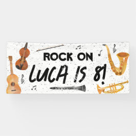 Musikinstrumente Geburtstagsparty-Dekoration Banner