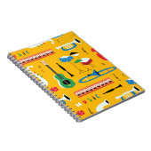 Musikinstrumente: Gelb im Mittelalter Notizblock (Rechte Seite)