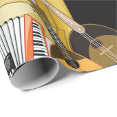 Musikinstrumente Geschenkpapier (Rolleneckpunkt)