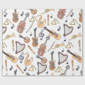 Musikinstrumente Geschenkpapier (Flach)