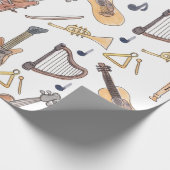 Musikinstrumente Geschenkpapier (Ecke)