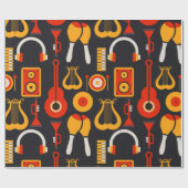 Musikinstrumente Geschenkpapier (Flach)