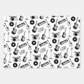 Musikinstrumente Geschenkpapier Set (Vorderseite 3)