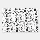 Musikinstrumente Geschenkpapier Set (Vorderseite)