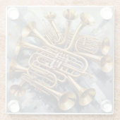 Musikinstrumente Glasuntersetzer (Rückseite)